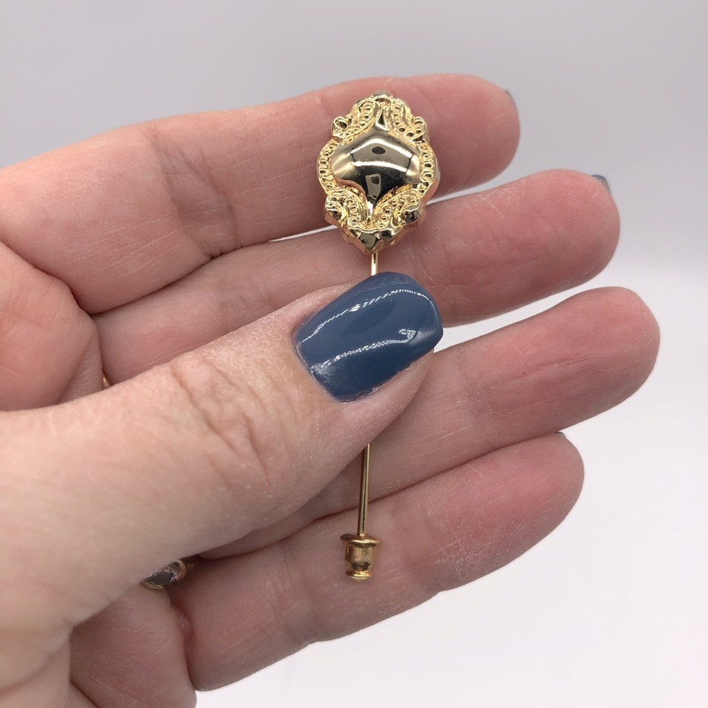 Vintage gold tone stick pin approximately 2.5” - Picture 3 of 4